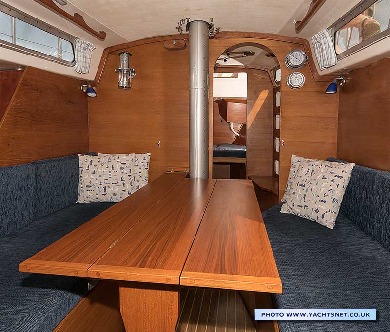 Saloon table opened